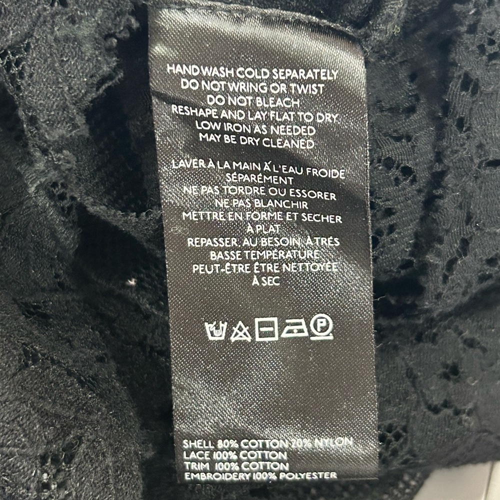 Free People Rose Garden Embroidered Lace Top in Black - Picture 5 of 6